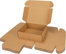 13x10x4 Inch Shipping Boxes 15 Pack Brown, Tab Lock Tuck Top Mailer Boxes for...