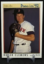 1992 O-Pee-Chee Premier Roger Clemens #105 Boston Red Sox