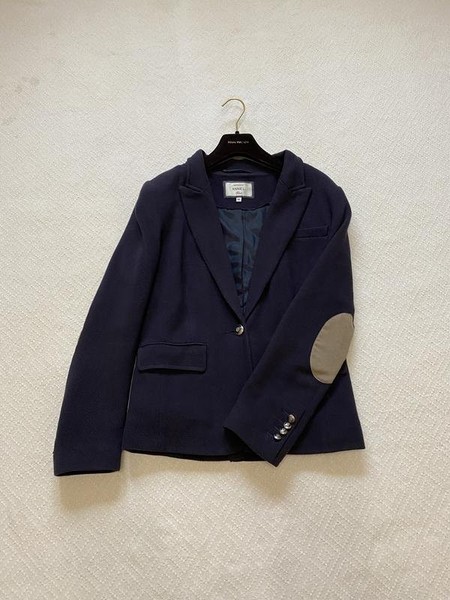 Women Massimo Dutti Blazer Navy 38 / M / 46 #MXRC