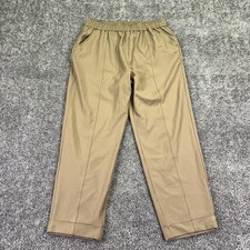 Varley Pants Womens Large Beige Tapered Jogger Elastic Waist Pocket Stretch