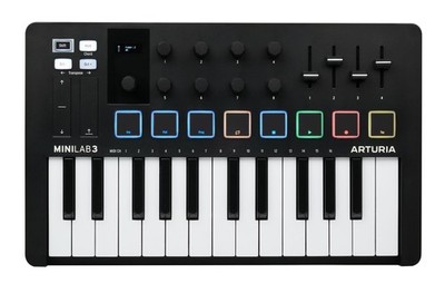 Arturia MiniLab MKIII black USB Midicontroller Minilab 3 Keyboard Tasten Midi