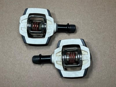 Crank Brothers Smarty Clipless Pedals White Red Road MTB 9/16 