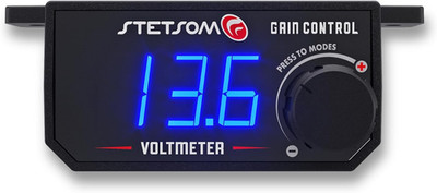 4In1 - Universal Bass Knob with Voltmeter, Gain Control + On/Off Switch + High t