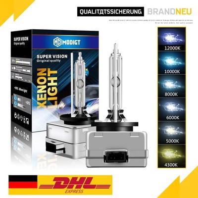 2x D1S SuperVision 35W 12V 6000K-12000K Xenon Brenner Lampe Licht Scheinwerfer