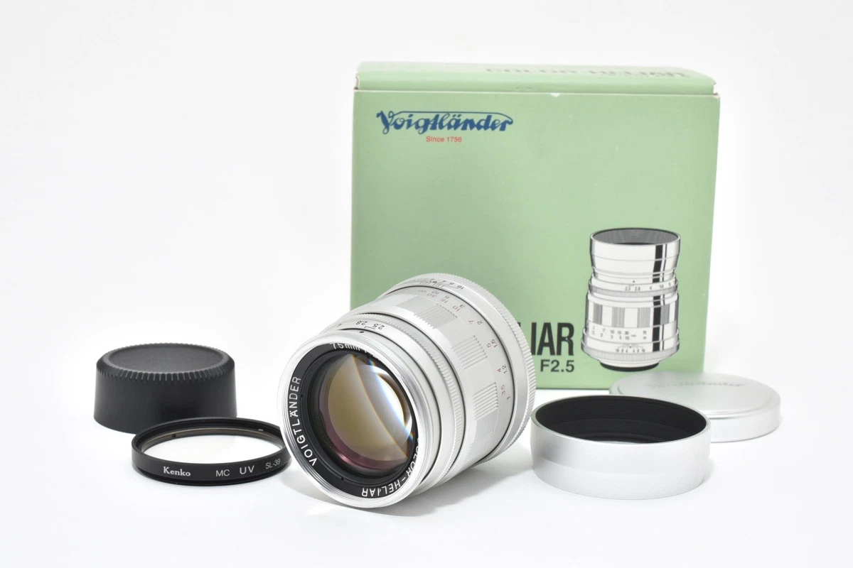 Voigtländer Camera Lenses 75mm Focal f/2.5 Maximum Aperture for