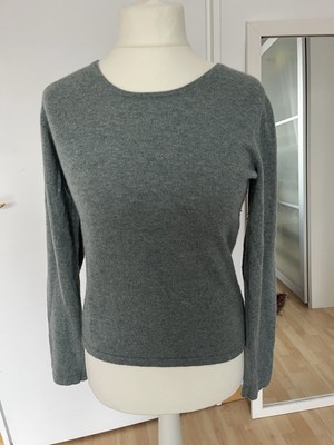 ESISTO Cashmere Pullover M grün salbei 100% Kaschmir Damen Pulli