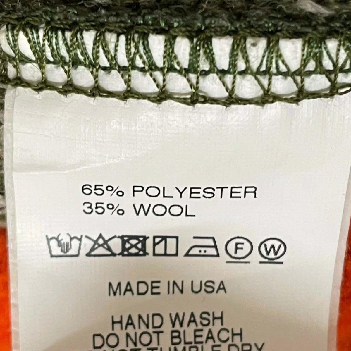 Engineered Garments Half Zip Pullover Orange Gree… - image 5