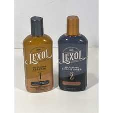 Lexol All Leather Cleaner and Conditioner 2 Step Kit 8oz Bottles Set of 2