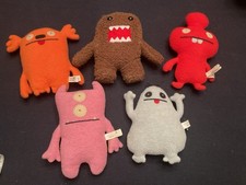 Uglydoll Lot of 5 Plush Stuffed Toys Assorted Characters Small 6-14in
