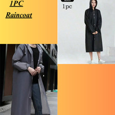 Raincoat Waterproof Reusable Plastic Adult Camping Festival Rain Coat