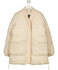 VARLEY Cream Wynn Sherpa Puffer Coat UK M