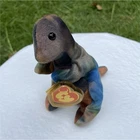 Ty Beanie Babies Dino Dinosaur Plush Beanbag w/ Heart Tag Vintage 1993