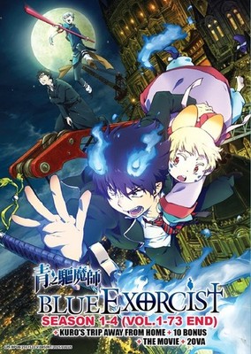 DVD Anime Blue Exorcist Season 1-4 (1-73 End) +OVA +Bonus +Movie (English Dub)*