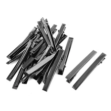 20pcs Hair Clips Hairpins Claw Barrettes Black 7.5cm Length