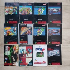 Anleitungen SNES 12 X Mit Dabei Mario Kart 