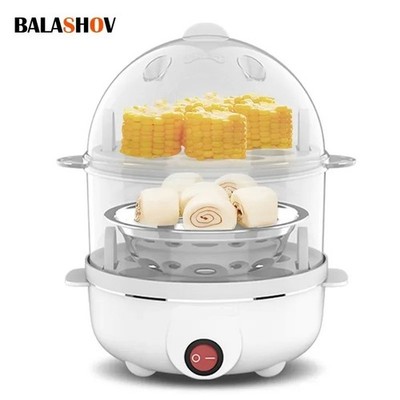 Electric Egg Cooker Double Layer Egg Boiler Steamer Breakfast Maker