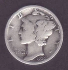 1926 Good Mercury Silver Dime, KM 140