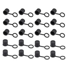 20pack Silicone BNC-B Anti-Dust Stopper Cap Cover for Female Jack Black