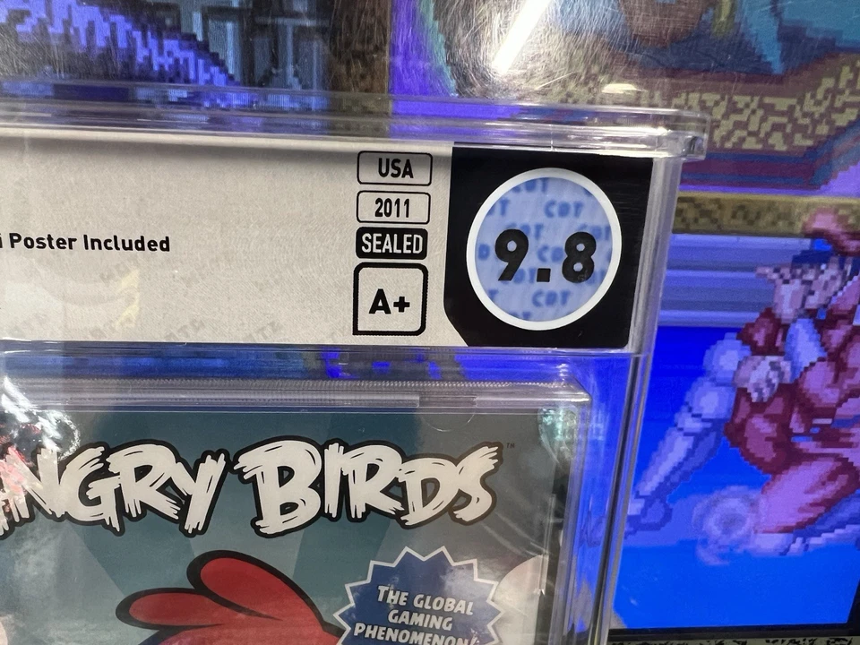 2011 PC Windows Angry Birds Graded WATA 9.8 A+ Seal Y-Sealed w/ Mini Poster NEW - Image 2 of 4