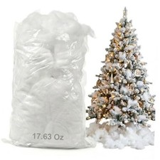 Fluffy Fake Snow Decor - 17.63 Oz / 1.1 Lb Soft Cotton Cloud 17.63 Oz / 500 G
