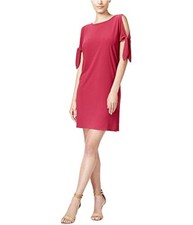 bar III Womens Tie Detail Shift Dress