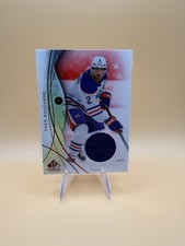 Evan Bouchard 2024-25 SP Game Used Red Game Used Jersey Card #58 Edmonton Oilers