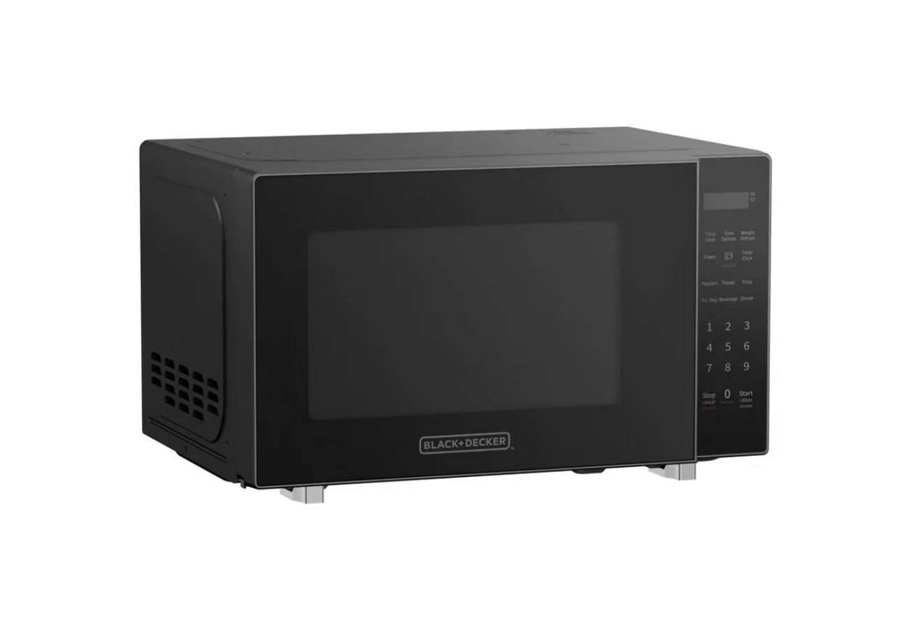 BLACK+DECKER 0.7 cu ft Microwave Black