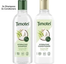 Timotei Hydrating 3 x Shampoo & 3 x Conditioner - 300ml Each 17.77 per litre