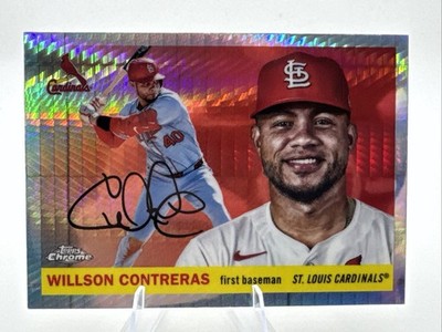 2025 Topps Chrome Platinum PRISM Refractor #108 Willson Contreras, Cardinals
