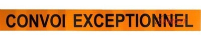 LKW Warnschild Front Convoi Exceptionnel 1900x250 passend für Mercedes DAF FR