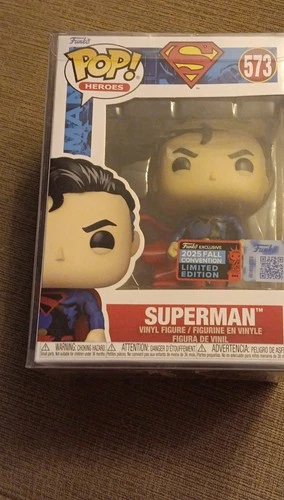 Funko Pop! Heroes Superman 573 2025 Convention Exclusive Vinyl Figure