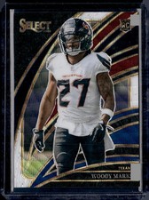 2025 Panini Select #236 Woody Marks Black and Blue Prizm Shock