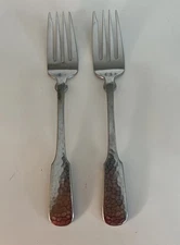 TOWLE Hammersmith (2) Salad Forks Stainless 18/8 Glossy