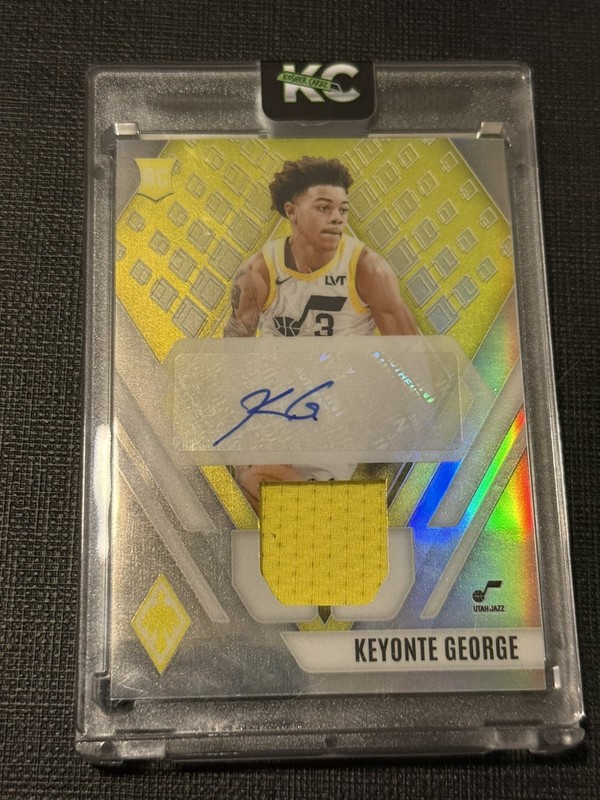 2023-24 Keyonte George RPA /199 Silver Phoenix Rookie Patch Auto RC Panini Jazz