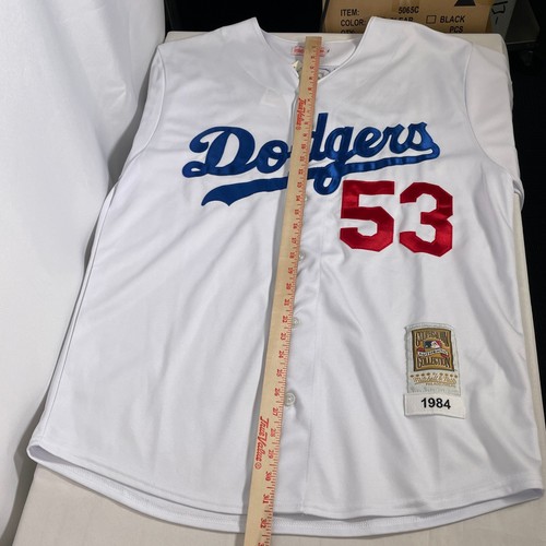 Don Drysdale #53 Los Angeles Dodgers Mitchell & Ness maglia bianca uomo 54 nuova con etichette - Foto 18 di 18