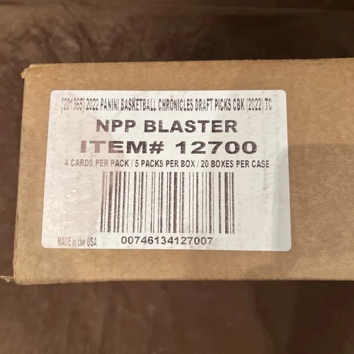 2022-23 PANINI CHRONICLES DRAFT PICKS BASKETBALL BLASTER 20-BOX CASE Banchero RC