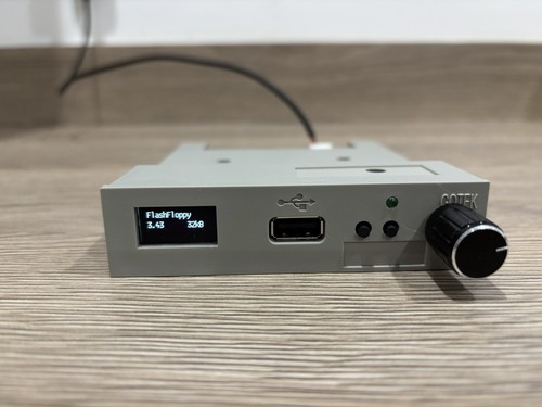 GOTEK Disk Drive, FLASH FLOPPY V3.43 OLED & Rotary Dial - Atari/Amiga/CPC +