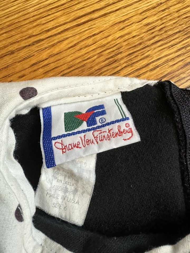 Vestido Vintage DVF Raro Diane Von Furstenberg Niñas Talla 6 Floral Fiesta Y2K Años 90 Foto 4 de 4