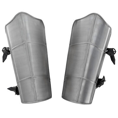 Medieval Leg Armor 18g Knights Crusader Siege Warfare Greaves Battle Set