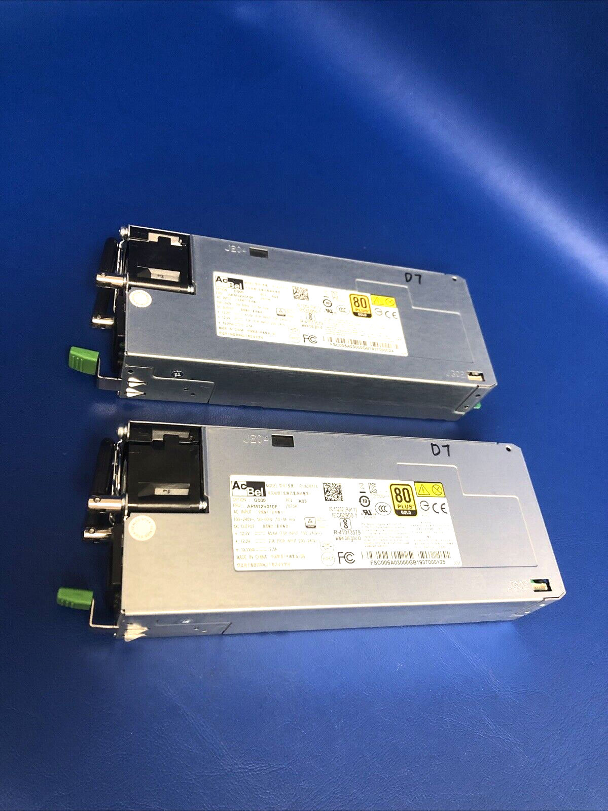 80W ACBEL R1IA2871A 875W Power Supply Lot of 2X - Tested Working-image