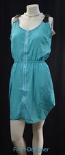 Chances R Sleeveless Dress NWT light Sundress mini Dress faux buckle SZ S NEW  