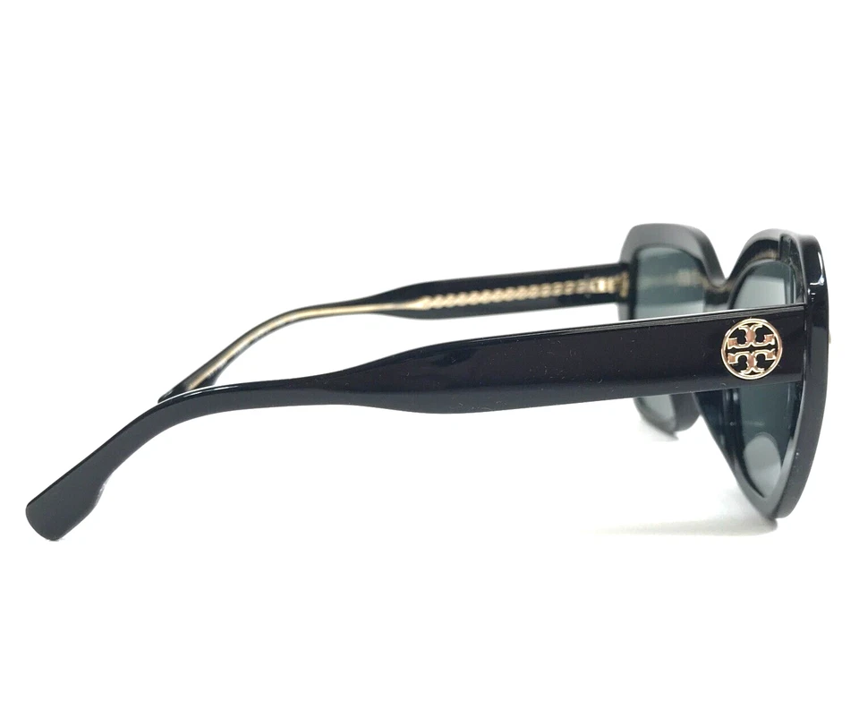 Gafas de sol Tory Burch TY7194F 1709/87 monturas negras ojos de gato con lentes gris oscuro Foto 4 de 4