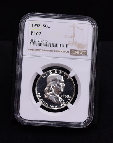 1958 Franklin halber Dollar - NGC PF67 (#50921-L)