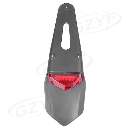 Rear Enduro Dirt Bike Rear LED Fender Brake Stop Lights Tail Lamp Motorcycle Red - Picture 3 of 9