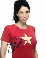 SARAH SILVERMAN signed Autogramm 20x25cm MILLION WAYS TO DIE in Person autograph
