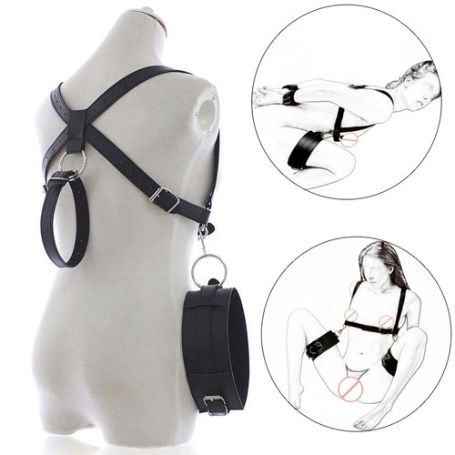 Thigh Restraint Straps Sling Leg Spreader Belt Bondage Harness Wrist Cuffs BDSM - Picture 4 of 7