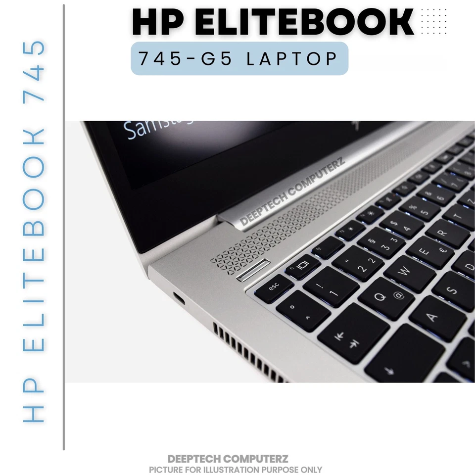 HP EliteBook 735 G5 Laptop 14" inch AMD Ryzen 7 Pro 32GB RAM 2TB SSD Windows 11 - Image 3 of 4