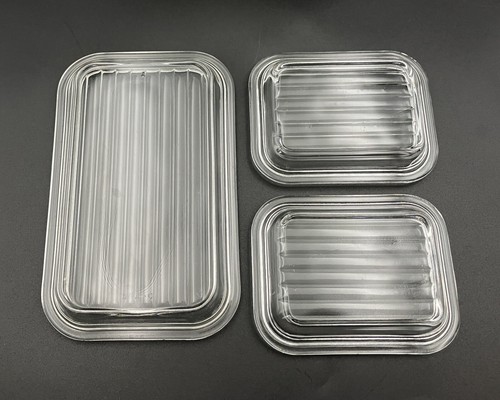 Vtg Pyrex Turquoise Amish Butterprint Lidded Refrigerator Dish Set of 4 (8-PCs) - Picture 12 of 24