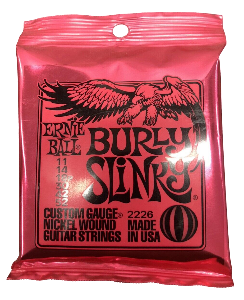 Ernie Ball 2226 Burly Slinky 011/052 Muta Corde per Chitarra Elettrica Nickel Wo