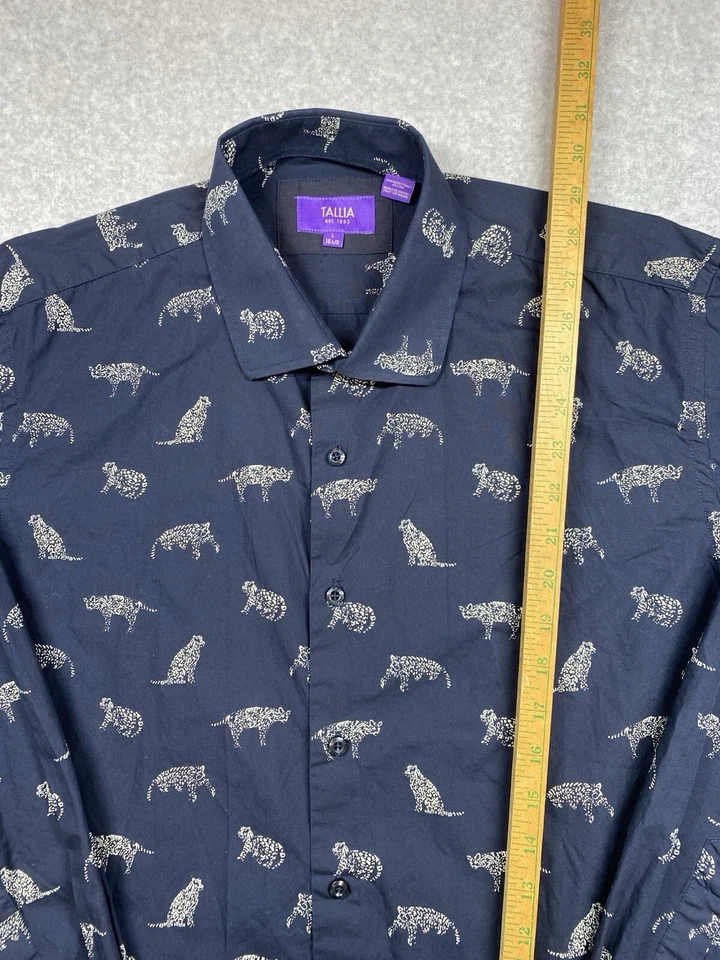 Camisa Tallia Para Hombres Grande Gato Negro Informal Fiesta Exterior Gótica Halloween Punk Foto 4 de 4